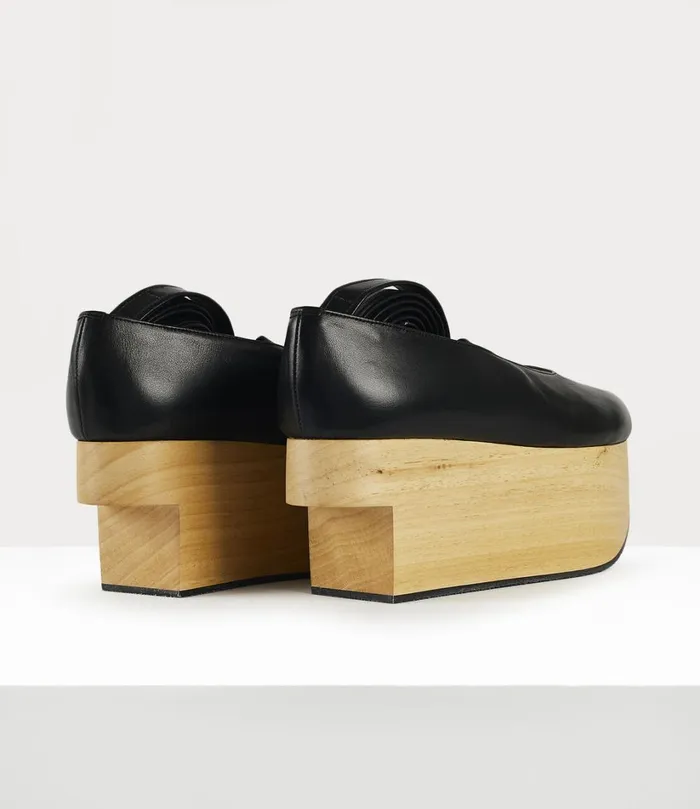 Vivienne Westwood Flats Women Rocking Horse Ballerina Shoe Black