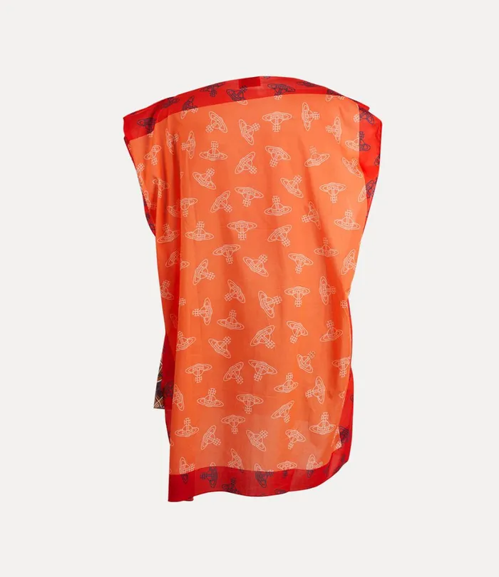 Vivienne Westwood Tops And Shirts WomenMen Tartan Orb Beach Top Orange