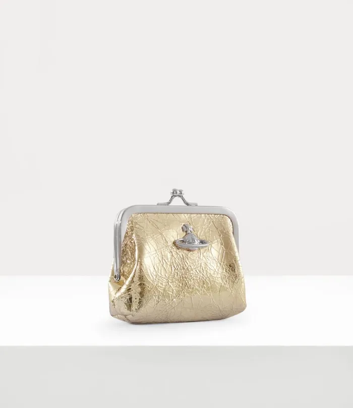 Vivienne Westwood Wallets And Purses Women Frame Coin Purse Gold