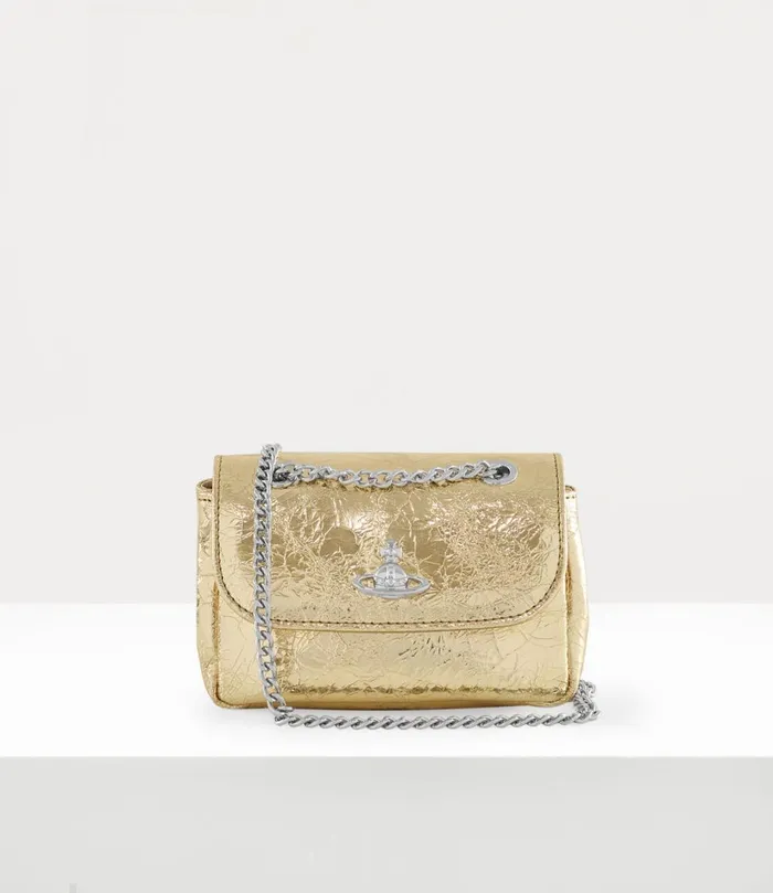 Vivienne Westwood Wallets And Purses Women Small Purse With Chain Gold