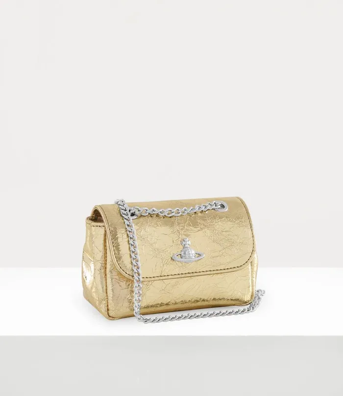 Vivienne Westwood Wallets And Purses Women Small Purse With Chain Gold