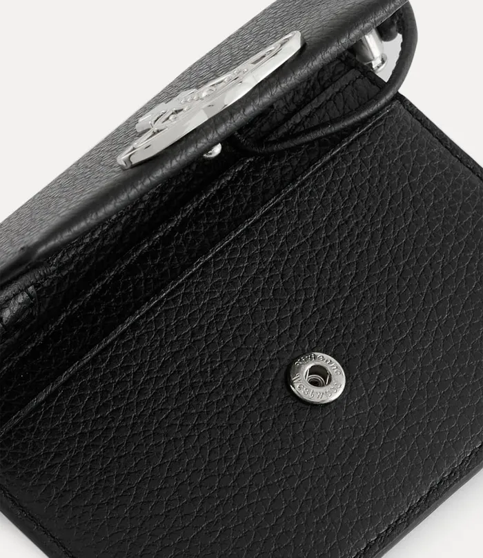Vivienne Westwood Wallets Men Card Holder With Strap Black