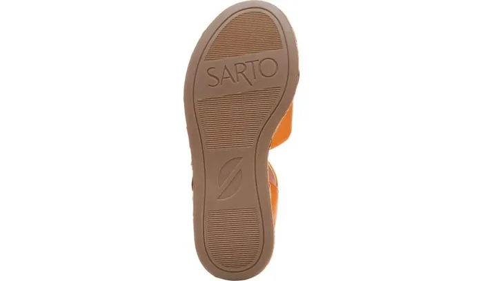 Wedge Sandals Women Franco Sarto Sarto Demi 2 Platform Wedge Sandal Orange Leather
