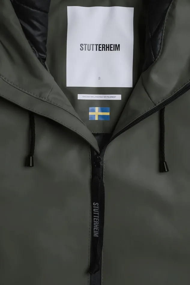 Winter Coats Women Stutterheim Mosebacke Winter Jacket Green