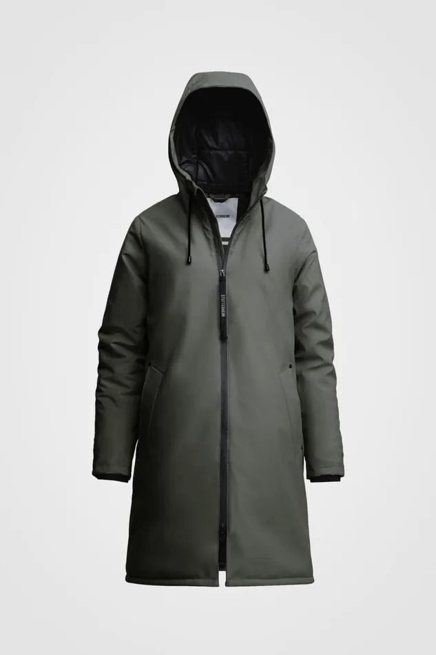 Winter Coats Women Stutterheim Mosebacke Winter Jacket Green