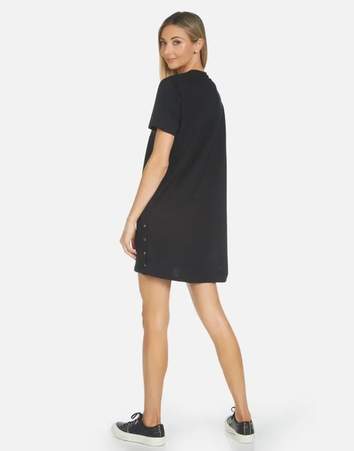 Women039s Adar Rainbow Foil Lightning Lip Black Lauren Moshi Dresses