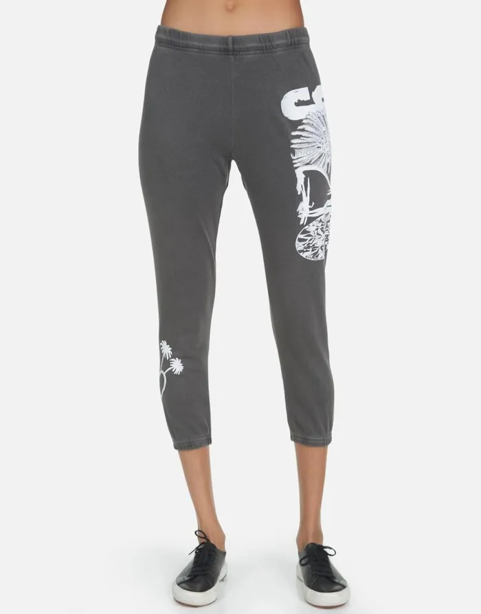 Women039s Alana 90210 Pigment Black Lauren Moshi Crop Sweatpants