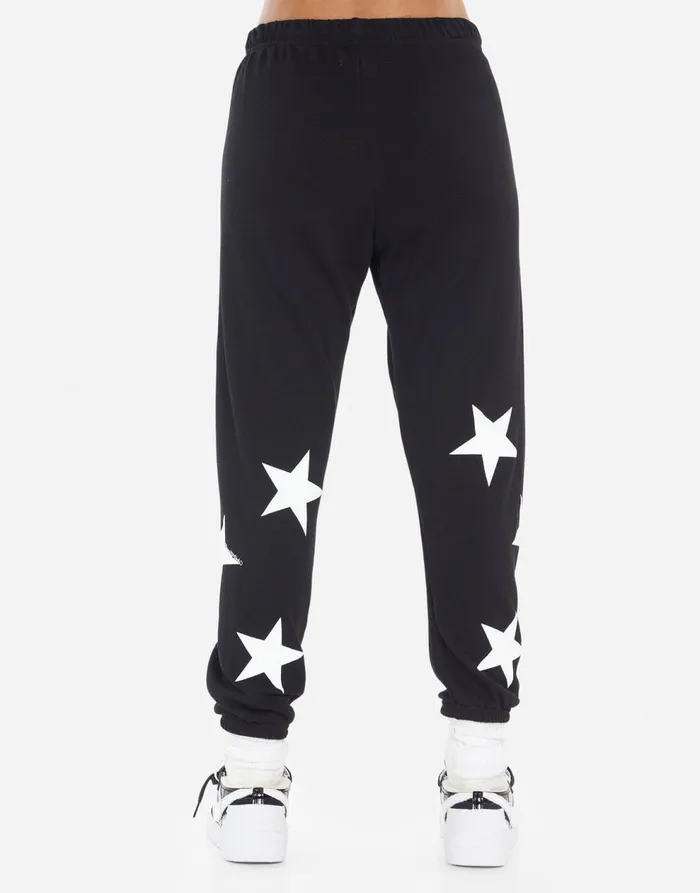 Women039s Alana Rock Star Butterfly Black Lauren Moshi Crop Sweatpants