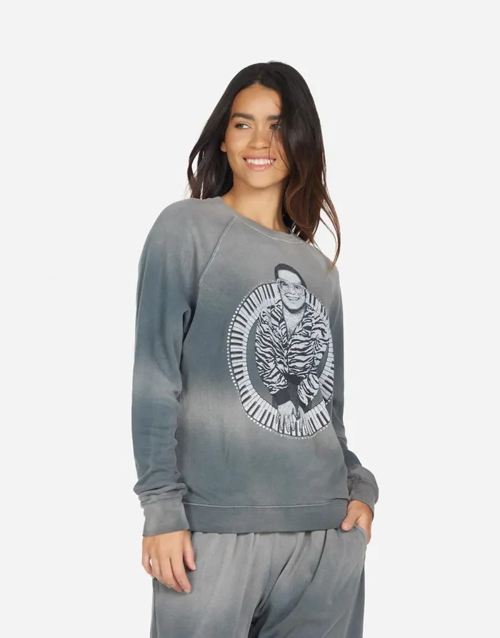 Women039s Anela Elton John Piano Faded Graphite Lauren Moshi Sweaters and Knits