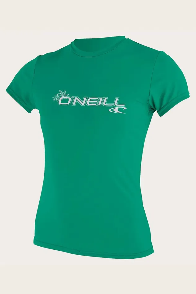 WOMEN039S BASIC SS SUN SHIRT Seaglass Women O039NEILL Women039S Wetsuits