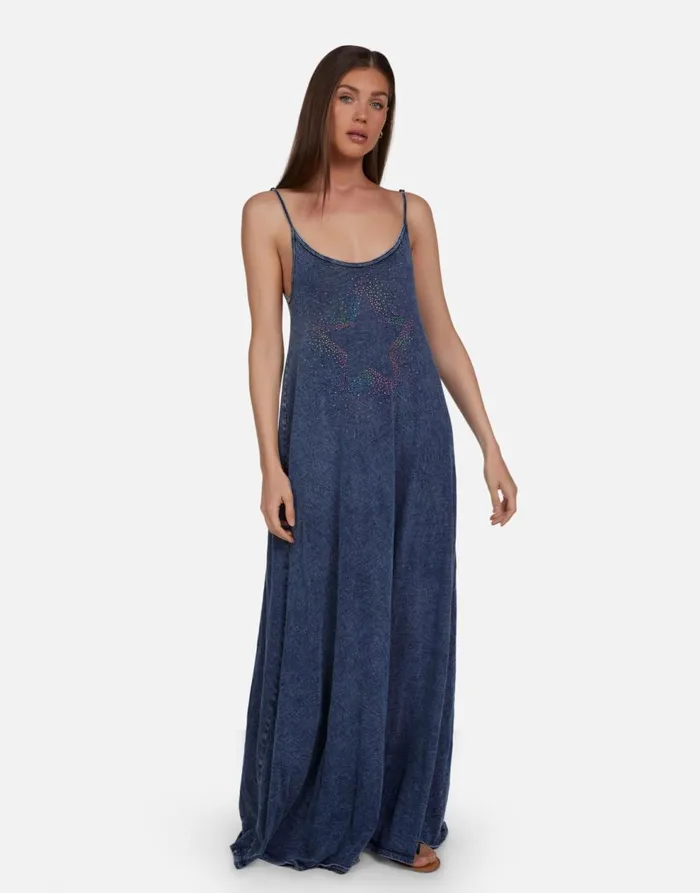 Women039s Berna Neon Stud Starburst Acid Denim Lauren Moshi Dresses