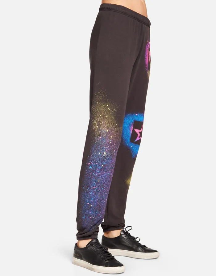 Women039s Brynn Graffiti Love Onyx Lauren Moshi Long Sweatpants