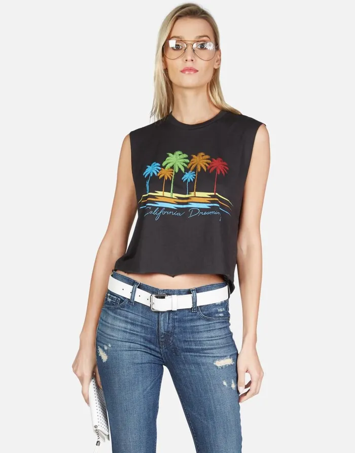 Women039s GiGi Cali Dreaming Onyx Lauren Moshi Tanks