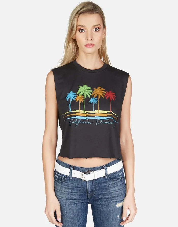 Women039s GiGi Cali Dreaming Onyx Lauren Moshi Tanks