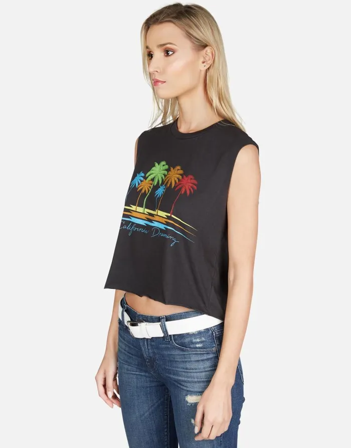 Women039s GiGi Cali Dreaming Onyx Lauren Moshi Tanks