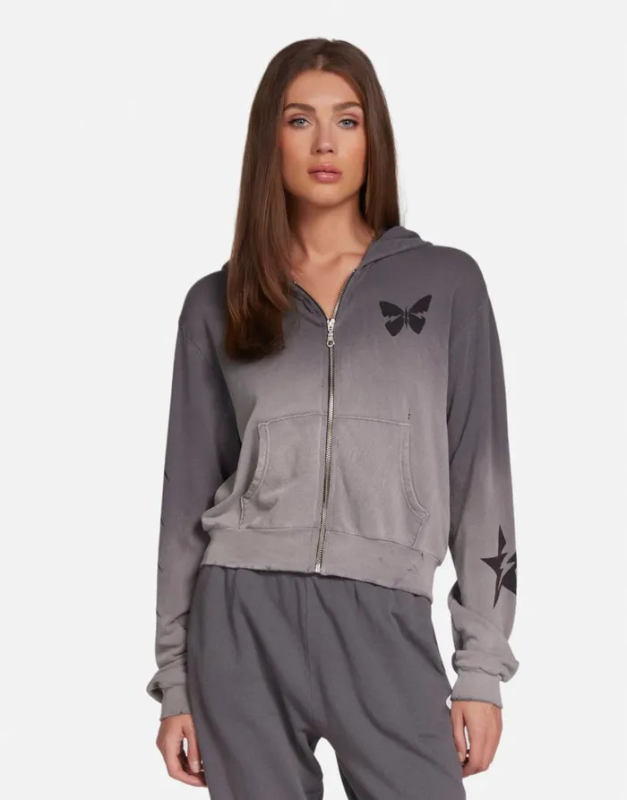 Women039s Lachelle Lightning Star Lt Onyx Ombre Lauren Moshi Long Sleeve