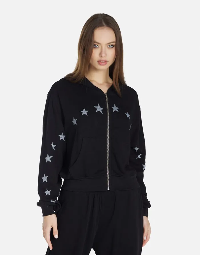 Women039s Lachelle Retro Skate Black Lauren Moshi Hoodies