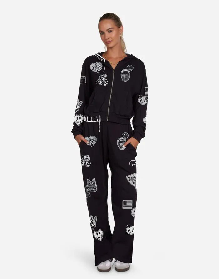 Women039s Lachelle Rock U0026 Roll Black Lauren Moshi Long Sleeve