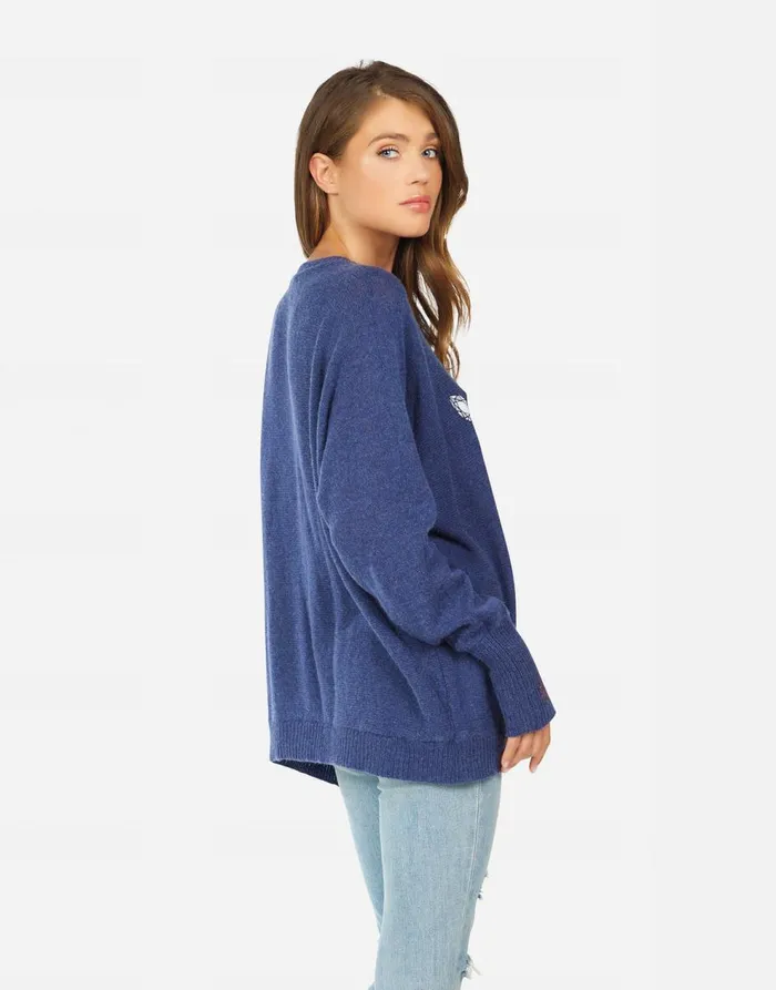 Women039s Ladona Diamond Eye Navy Lauren Moshi Sweaters and Knits