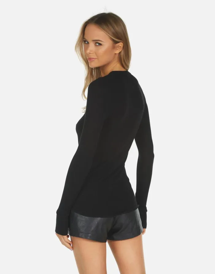 Women039s McKinley X Led Zeppelin Outline Black Lauren Moshi Long Sleeve