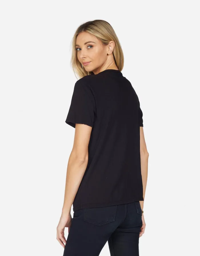 Women039s Myra Crystal Bowie Space Black Lauren Moshi Short Sleeve