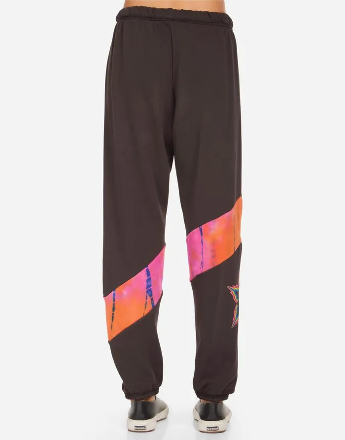 Women039s Ophelia Rainbow Lightning Star Onyx Lauren Moshi Long Sweatpants