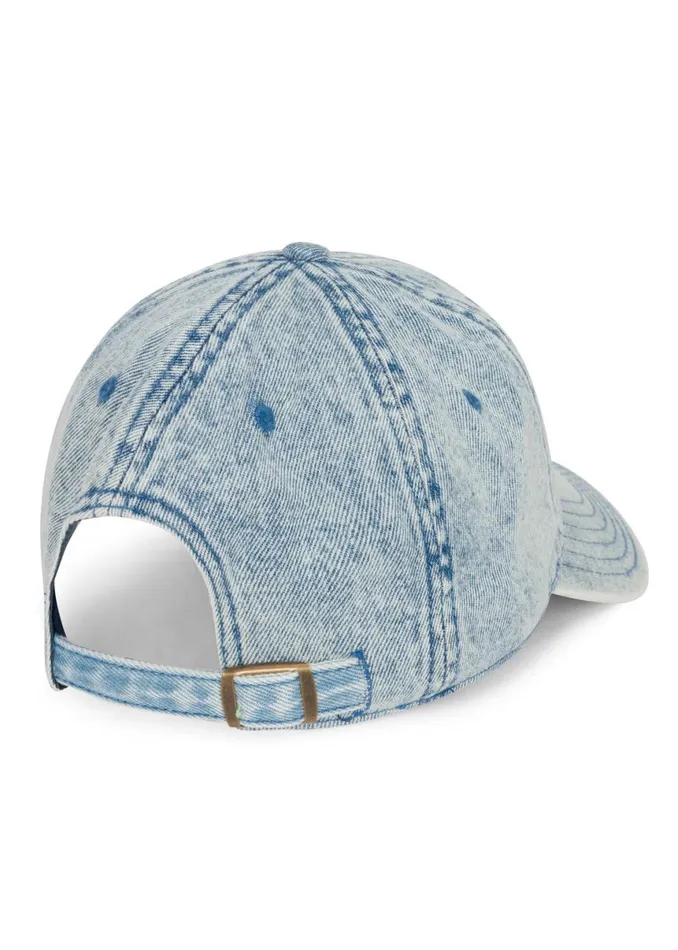 Women039s Reina Denim Lip Patch Washed Denim Lauren Moshi Hats Women039s Reina Denim Lip Patch Washed Denim Lauren Moshi Hats