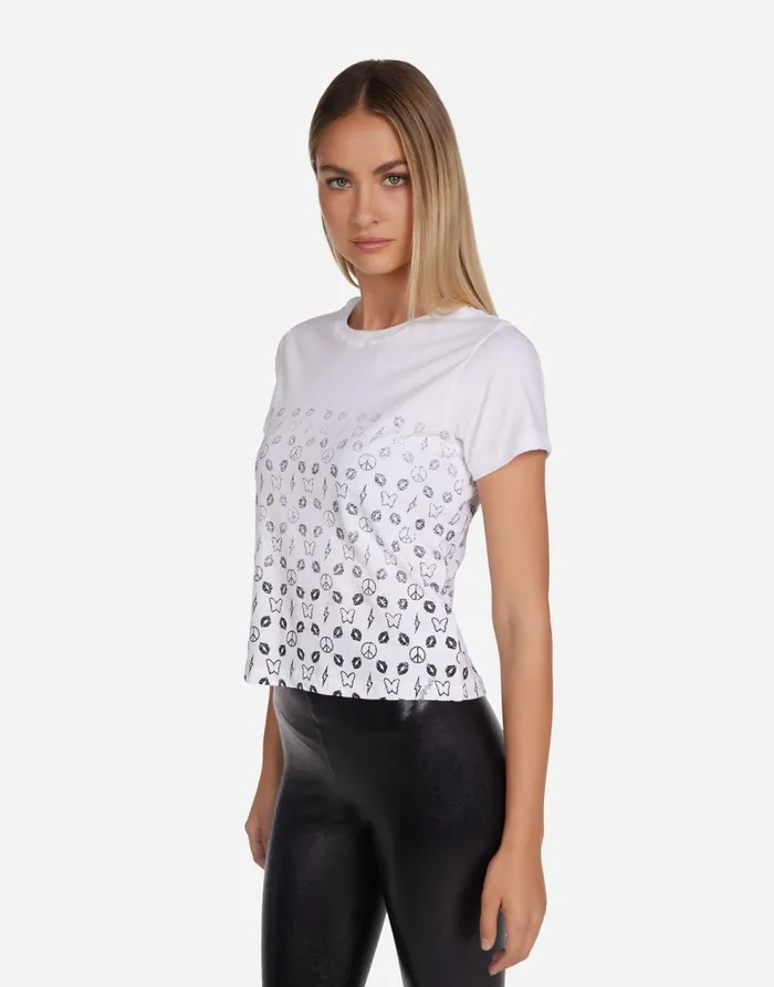 Women039s Ursula Designer Elements White Lauren Moshi Short Sleeve