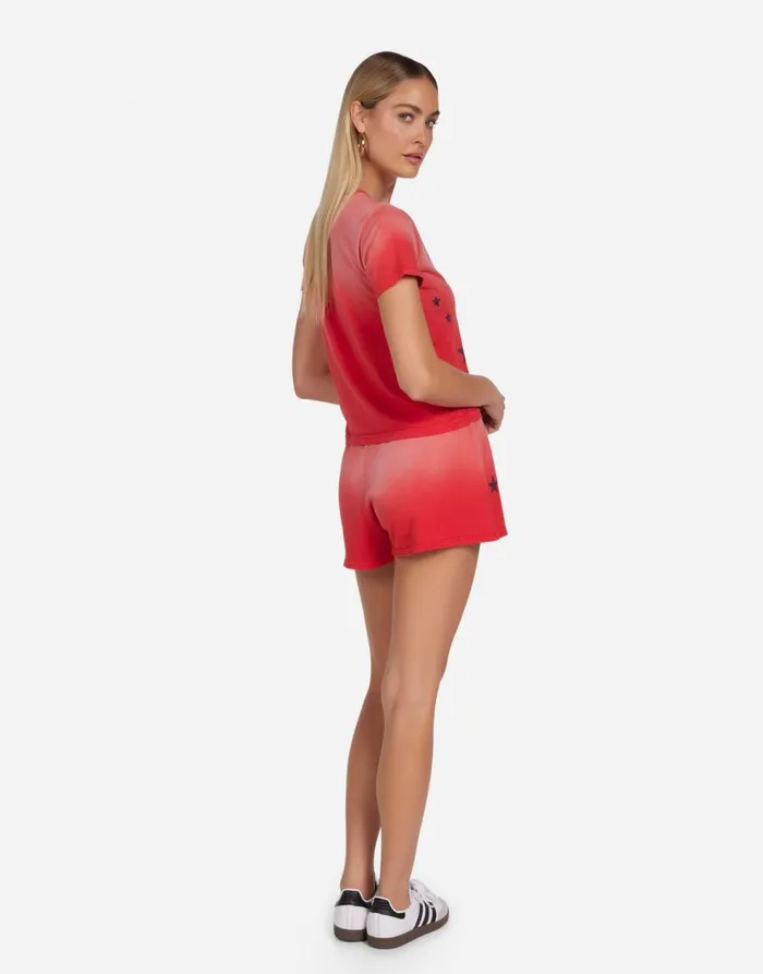 Women039s Ursula Vintage Stars Brick Ombre Lauren Moshi Short Sleeve