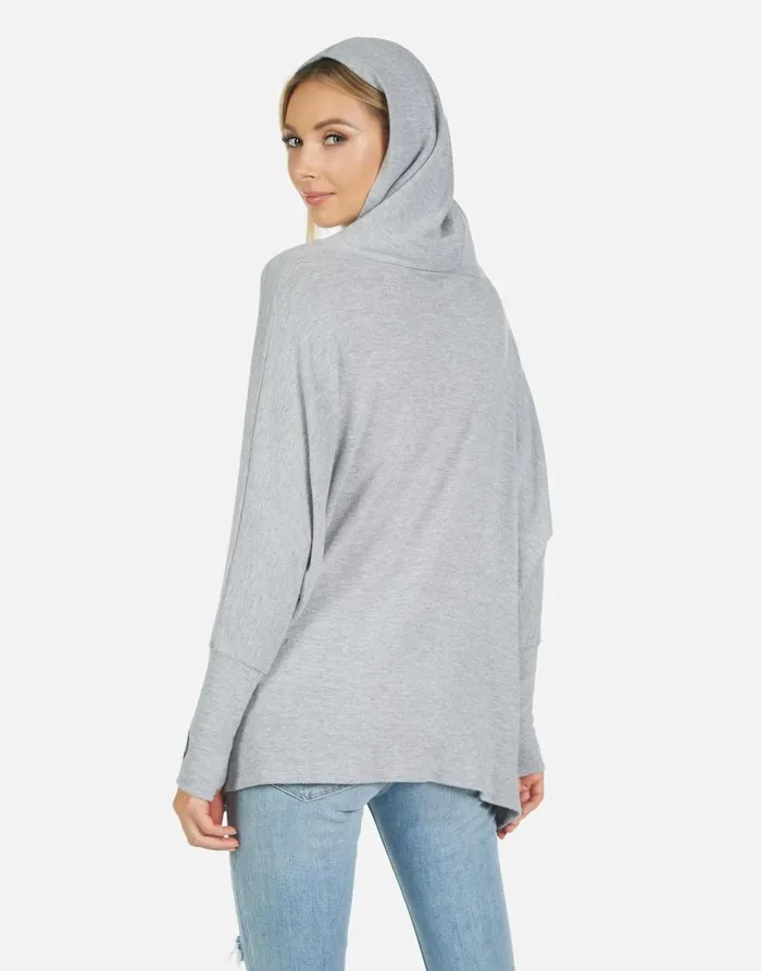Women039s Wilma World Peace Lips Heather Grey Lauren Moshi Hoodies