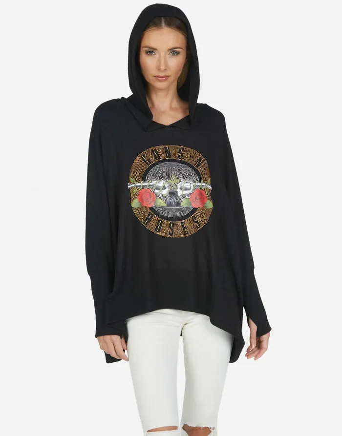 Women039s Wilma X Guns N039 Roses Black Lauren Moshi Hoodies