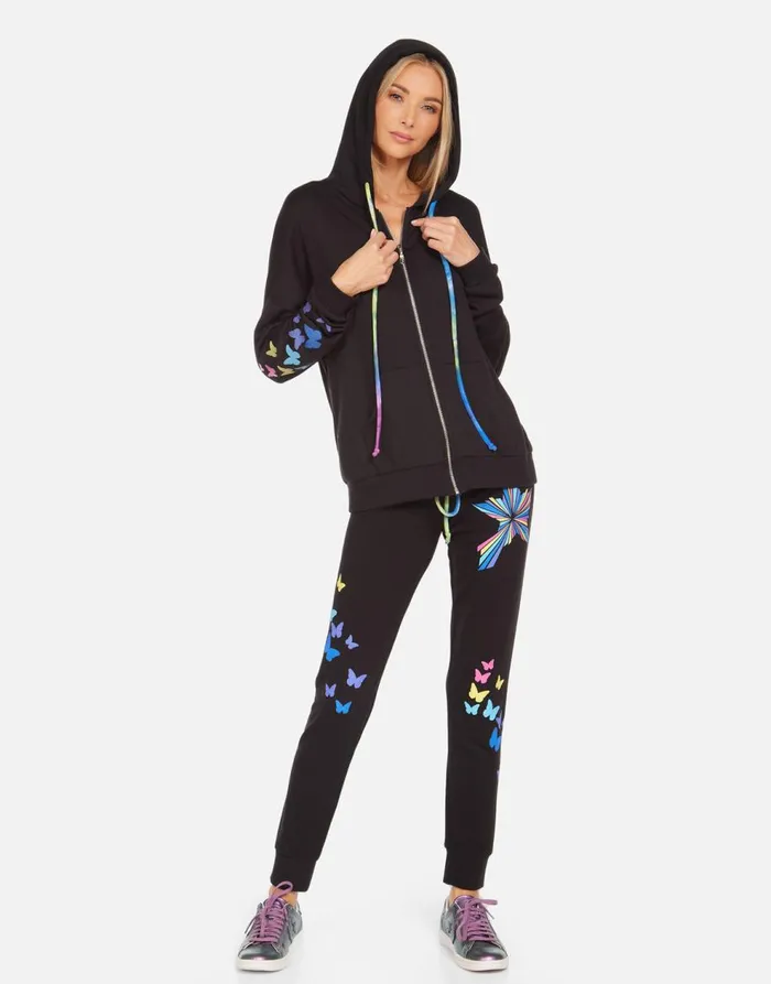 Women039s Yolanda Shooting Star Black Lauren Moshi Hoodies