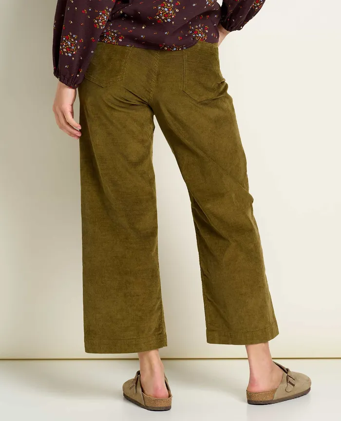 Women8217s Pants ToadandCo Women8217s Karuna Cord Wide Leg Pant Fir