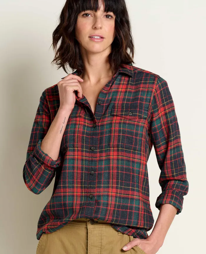 Women8217s ToadandCo ReForm Flannel Shirt Black Tops and TShirts