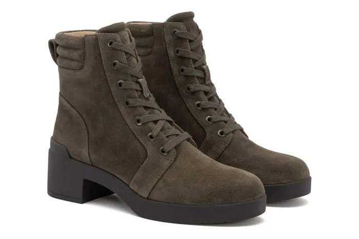 Women ABEO Footwear Boots Capital Lace Olive Women ABEO Footwear Boots Capital Lace Olive