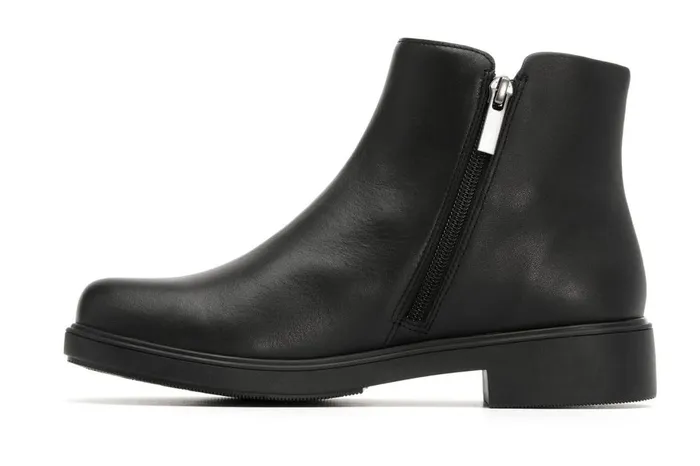 Women ABEO Footwear Boots Compass Zip Black Leather Women ABEO Footwear Boots Compass Zip Black Leather