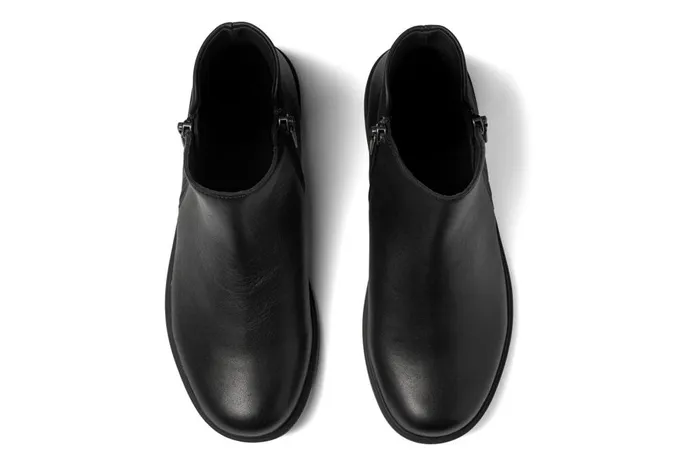Women ABEO Footwear Boots Compass Zip Black Leather Women ABEO Footwear Boots Compass Zip Black Leather