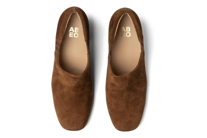 Women ABEO Footwear Dress Avenue Slip On Caramel Suede Women ABEO Footwear Dress Avenue Slip On Caramel Suede