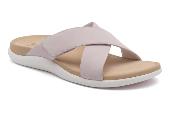 Women ABEO Footwear Sandals Laguna Slide Pink Leather