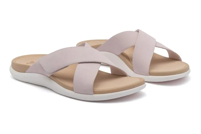 Women ABEO Footwear Sandals Laguna Slide Pink Leather Women ABEO Footwear Sandals Laguna Slide Pink Leather