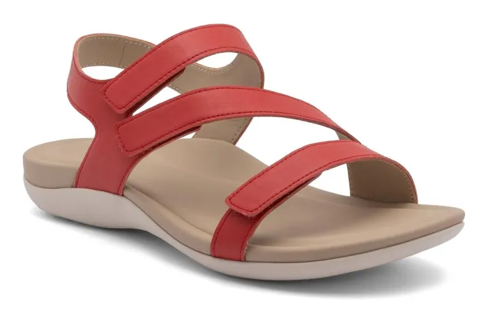 Women ABEO Footwear Sandals Oasis Sandal Red