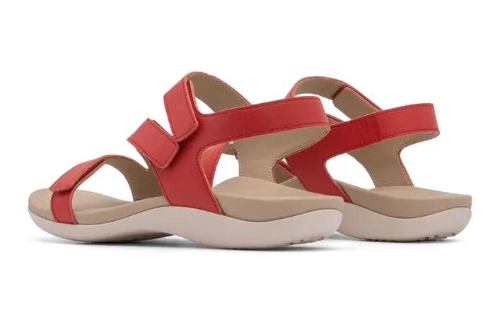 Women ABEO Footwear Sandals Oasis Sandal Red Women ABEO Footwear Sandals Oasis Sandal Red