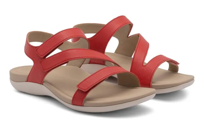 Women ABEO Footwear Sandals Oasis Sandal Red Women ABEO Footwear Sandals Oasis Sandal Red