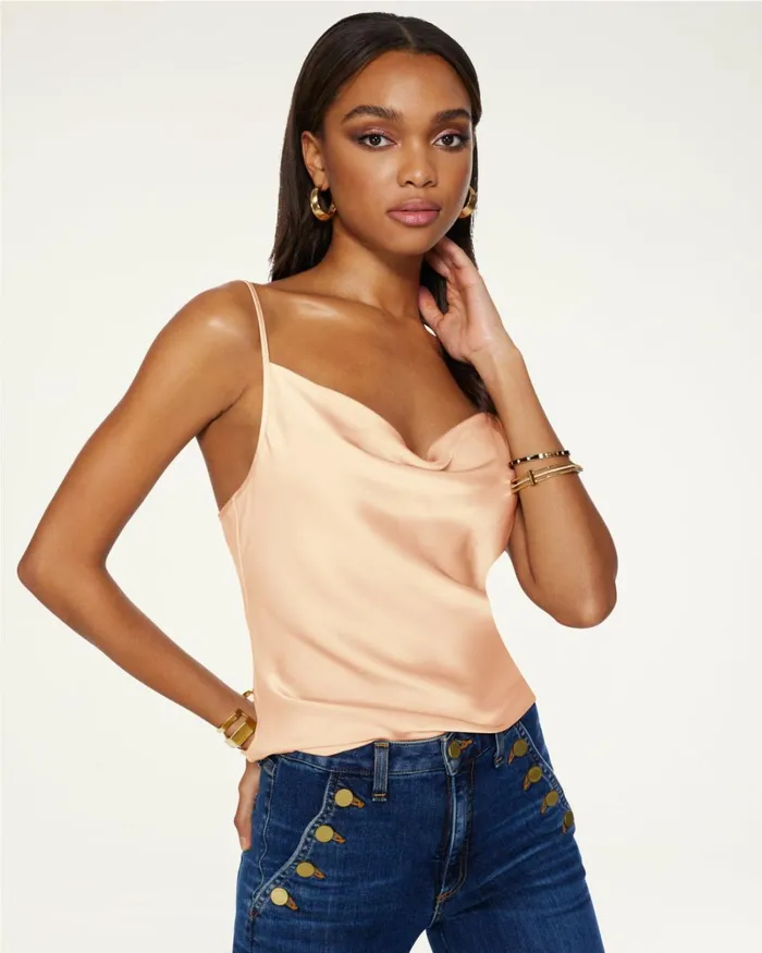 Women Abigail Cowl Neck Tank Top Navy Ramy Brook Tops Women Abigail Cowl Neck Tank Top Navy Ramy Brook Tops