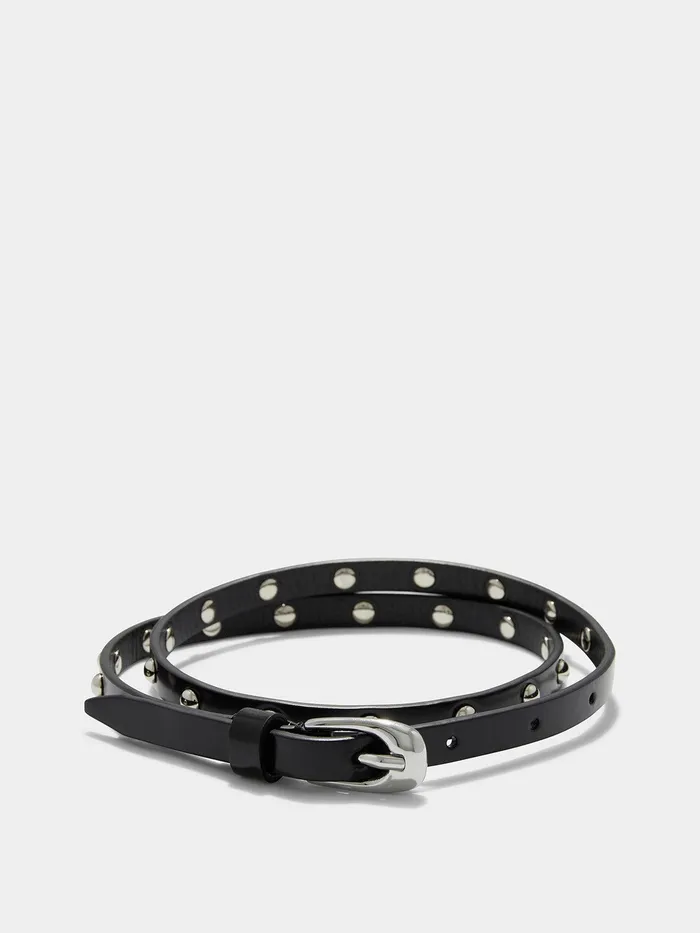 Women Aeyde LIAM Black Leather Belt Aeyde Belts