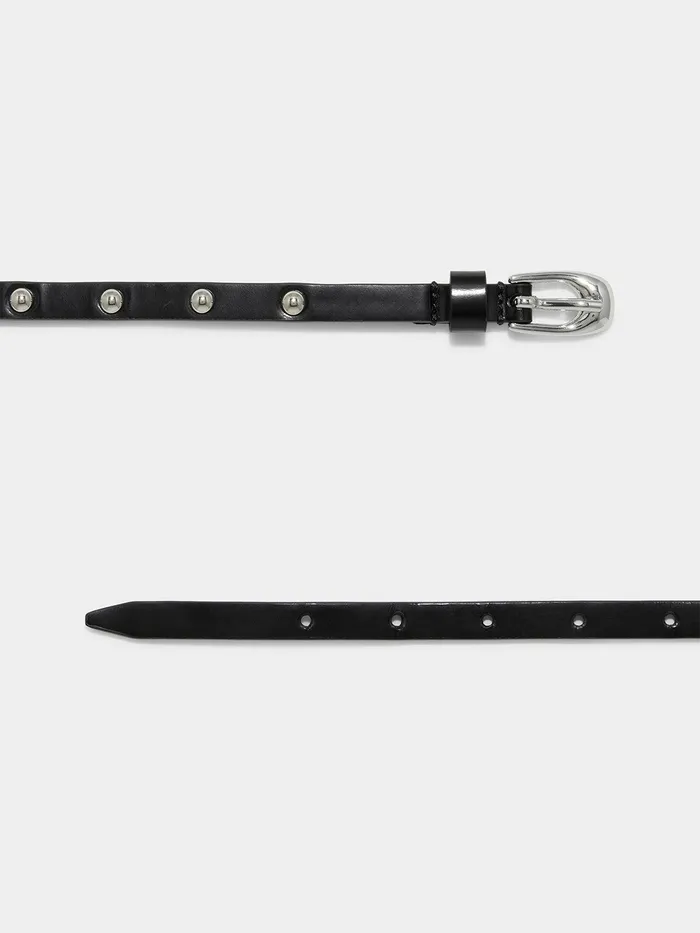 Women Aeyde LIAM Black Leather Belt Aeyde Belts