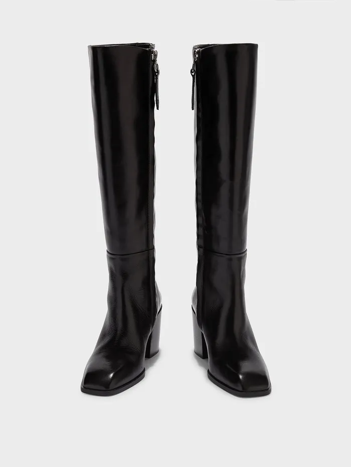 Women Aeyde TERESA Black KneeHigh Boot Aeyde KneeHigh Boots