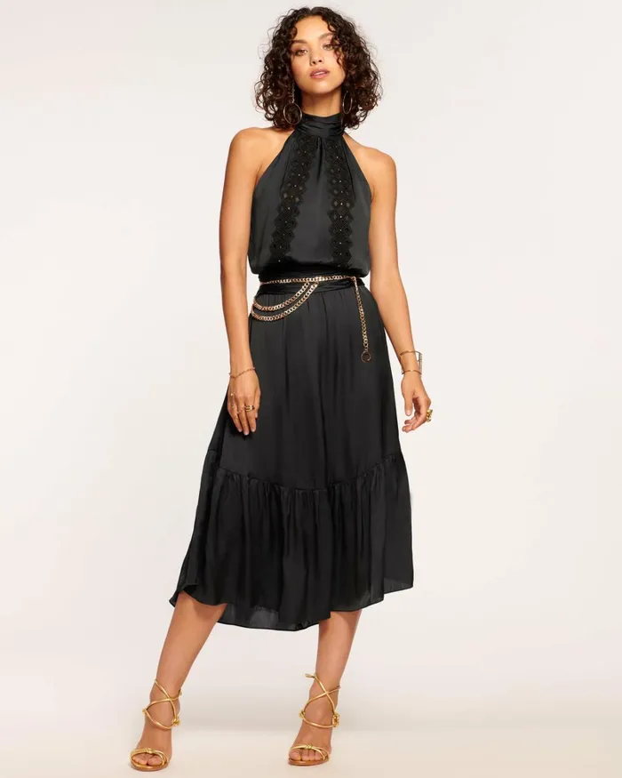 Women Amira Embellished Midi Dress Black Ramy Brook Dresses Women Amira Embellished Midi Dress Black Ramy Brook Dresses