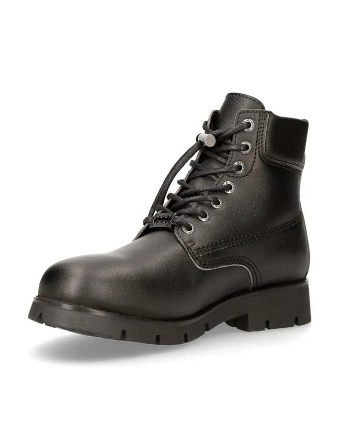 Women Ankle Boot Black Ranger With Laces MRanger046V1 New Rock Military