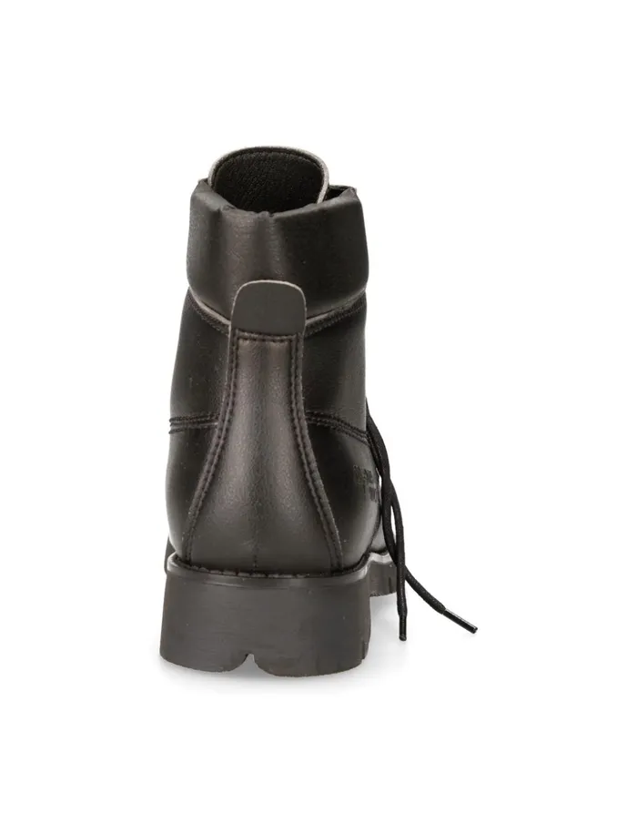 Women Ankle Boot Black Ranger With Laces MRanger046V1 New Rock Military